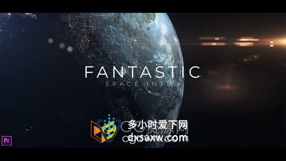 PR模板-天文学推动科技进步创新战略介绍宣传视频地球星球3D动画背景