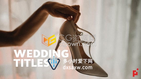 50组MOGRT婚礼视频字幕Wedding徽章文字标题动画效果-PR预设模板下载