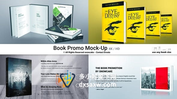 AE模板-3D图书杂志翻页展示新书介绍宣传出版物作品推广展示
