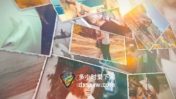 柔和漏光效果温馨优雅美好回忆视频相册AE模板