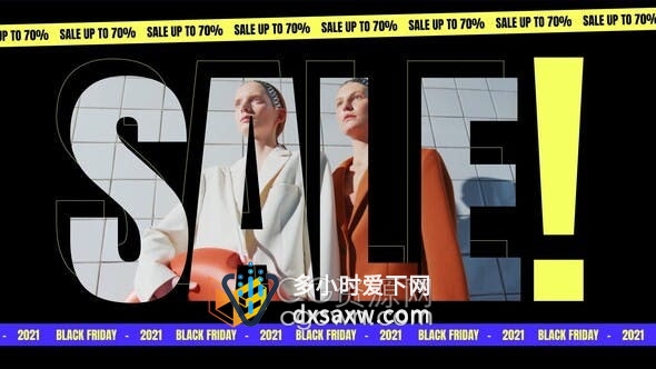 AE模板-网上商店促销活动商场换季折扣预告商业广告视频