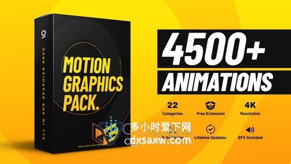 4500+运动图形设计预设包Gaze Graphics Pack V5.0-AE脚本模板