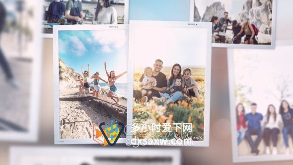 AE模板-时尚假日活动网站宣传旅行宣传婚礼家庭儿童视频相册