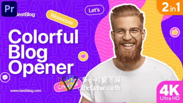 PR模板-广告博客品牌商业企业创意设计数字介绍时尚视频片头