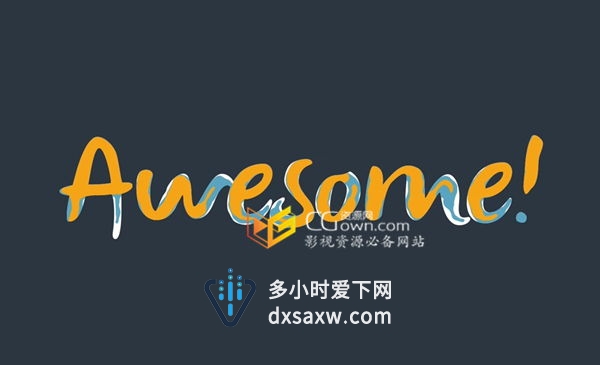 AE教程 液体流动书写生成文字动画制作 Motion Graphics 视频教程