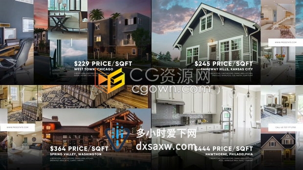 PR模板简单图文演示在线促销商业住宅房地产推广宣传广告