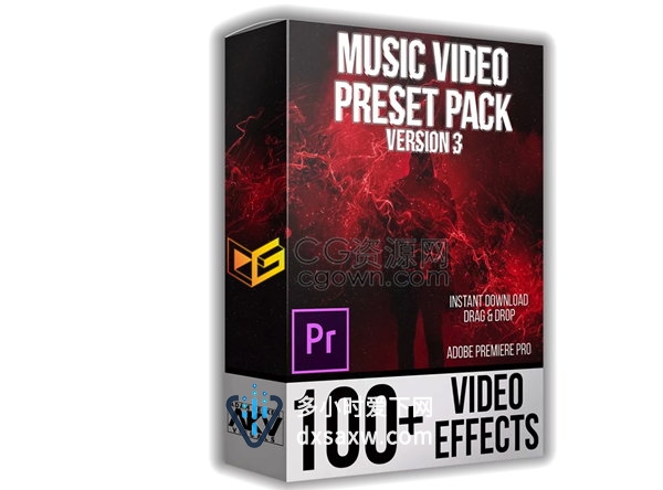 100+专业音乐视频故障效果PR预设包.prfpset预设文件