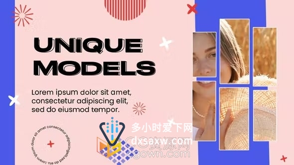 创意设计时尚动态媒体开场视频幻灯片AE模板