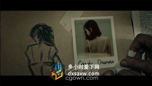 AE模板-文本错位动画重影效果惊悚片开场白悬疑恐怖电影预告片