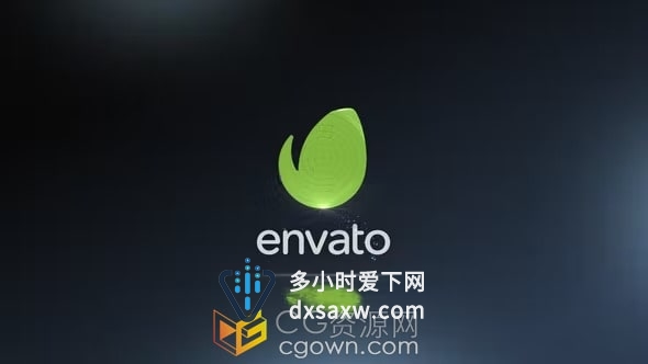 7个3D圆形切片标志LOGO动画视频片头AE模板