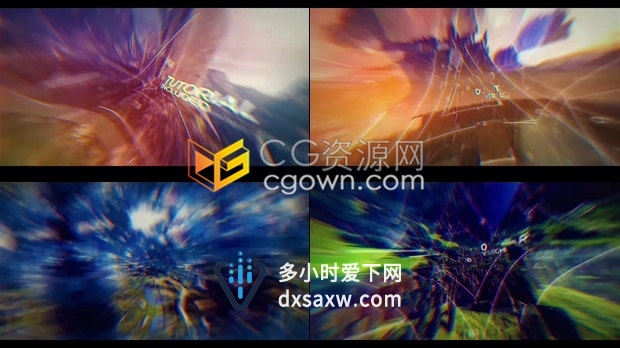 PR模板下载图形线条视觉效果简介科技公司电影预告片视频动画-Premiere预设