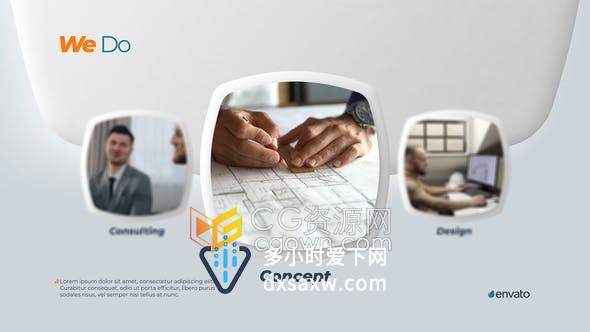4K分辨率公司介绍视频AE模板企业宣传幻灯片图文动画