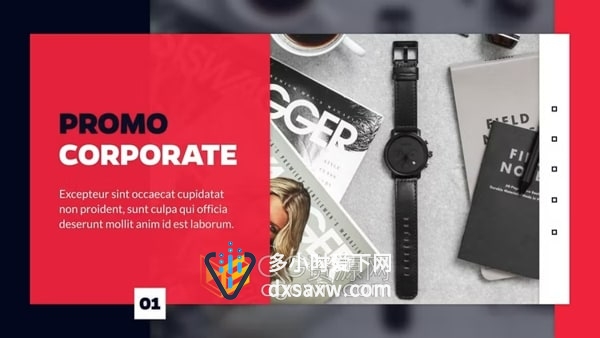 AE模板-简洁商务风公司产品服务演示会展贸易活动介绍开场视频