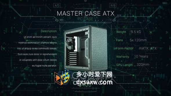 AE模板-移动硬盘电脑配件高科技电子产品特卖会网店营销展示