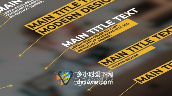 AE模板-10组呼叫指线图表标注介绍视频字幕动画Call Outs 4K