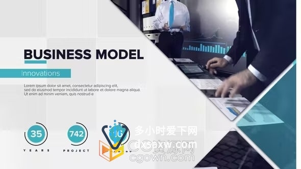 商业计划介绍企业发展公司宣传片视频AE模板