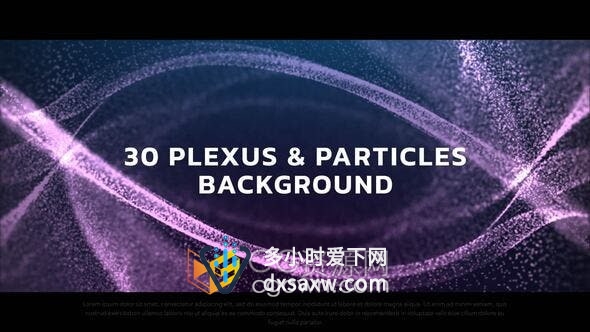 PR模板-Particles与Plexus制作30组粒子特效动画背景视频效果