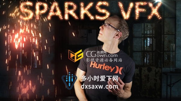 AE教程 CC Particle World粒子很容易地创建火花颗粒效果