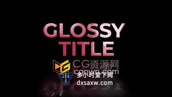 发光长生光泽文字标题动画字幕效果MOGRT文件-PR2020模板下载