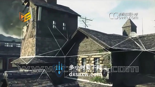 AE教程 制作真棒线框扫描效果3D Scan Effect 还使用Cinema 4D协助工作