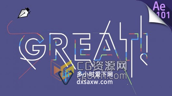 AE教程 图形运动系列教程 Motion Graphics 101 标志标题动画效果