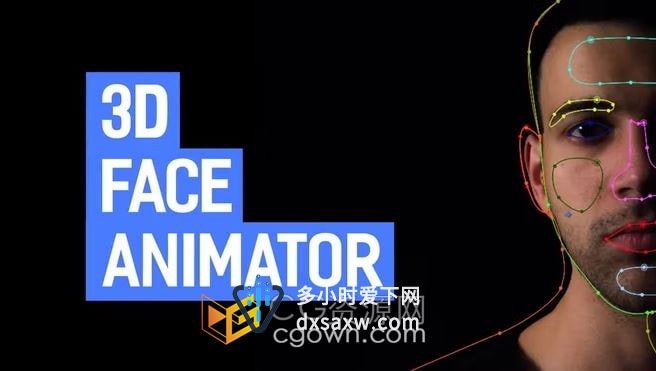 创建3D逼真人脸肖像照片动画3D Face Animator-AE模板