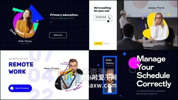 创意代理机构视频宣传活动展示团队成员介绍网络直接开场白-AE模板