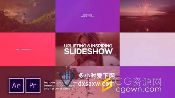 丰富多彩动态印刷标题介绍音乐旅行开场白社交网络视频演示-AE模板/PR预设