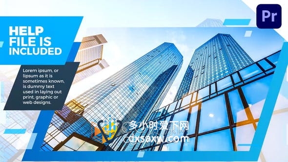 PR模板-企业宣传幻灯片业务介绍时间线图文动画视频