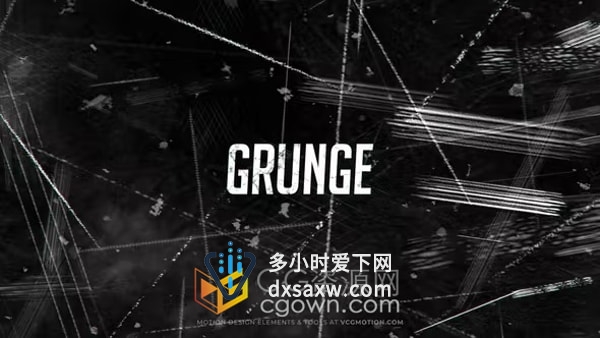 AE模板-25个动画叠加层Grunge抽象划痕效果邋遢纹理背景元素