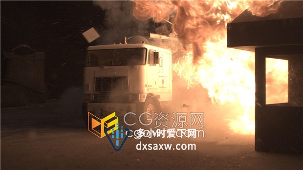 AE教程第2部分在After Effects中合成卡车爆炸场景特效合成视频教程