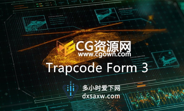 Trapcode Form 3 AE插件学习新功能视频教程