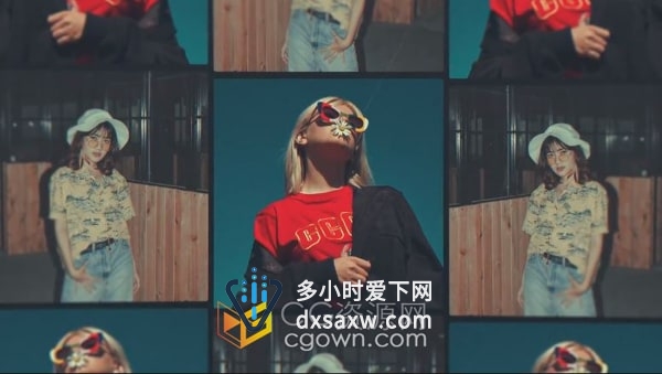 AE模板-复古露天老电影刮痕移动照片效果历史电影纪录片回忆相册