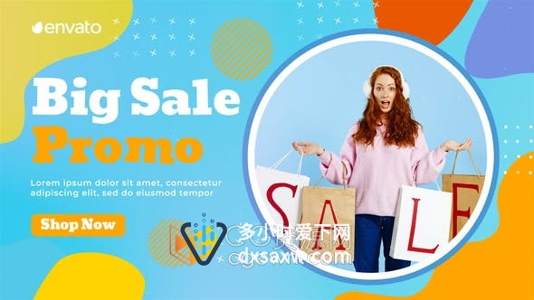 AE模板-时尚幻灯片双十一新品服装商店宣传介绍视频