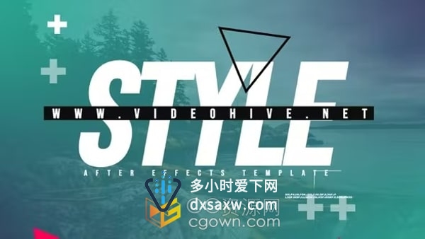 AE模板-镜头抖动效果创意图文简短视频开场白