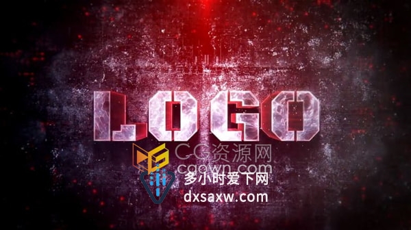 AE片头模板-庄严强烈的效果游戏电影预告片广告介绍LOGO动画