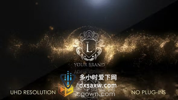 粒子特效视频片头AE模板LOGO动画