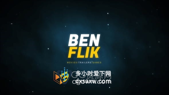 AE模板-强大能量快速科技感在线流媒体游戏评体育汽车主题标志片头
