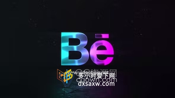 像差故障rgb拆分Glitch Logo标志动画AE片头模板