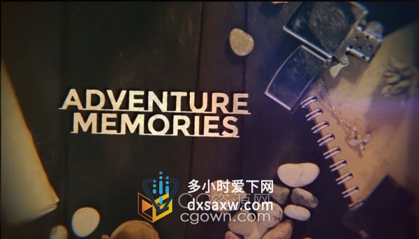 AE相册模板-桌面旅行旧物冒险回忆美好时光纪录视频相册
