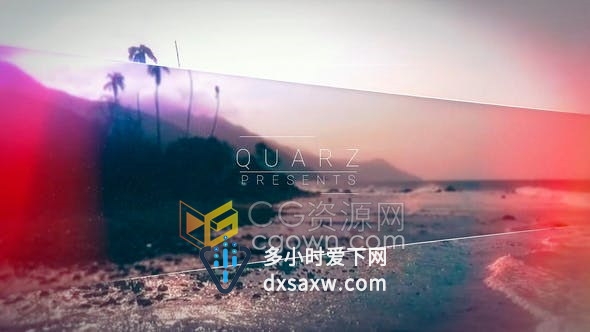 冻结时间视差效果大气转场图文展示幻灯片-PR/AE模板