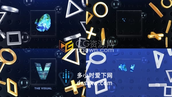 Gaming Logo Opener AE模板电子竞技能量开启者视频片头动画