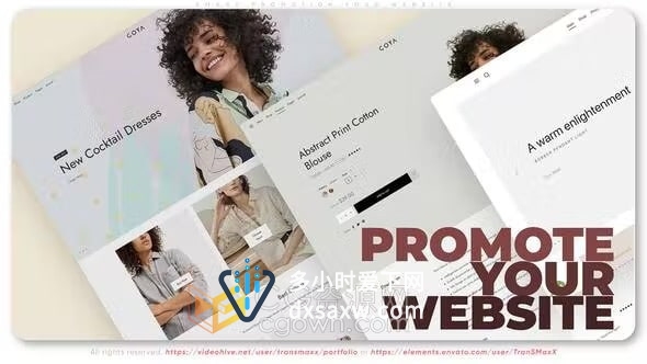 AE模板-网站智能推广网页展示平板电脑应用程序服务产品介绍视频