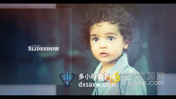 AE模板-切片转场干净透明拼接图形画面现代公司企业宣传图像视频