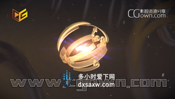 C4D与AE教程 制作LOGO演绎片头动画专业训练视频教程