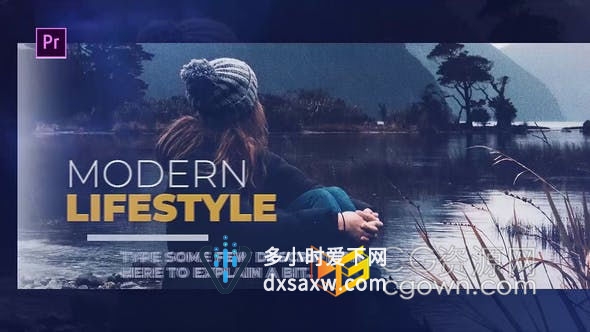 PR模板-现代简单图文切换城市宣传片视差效果电影预告片