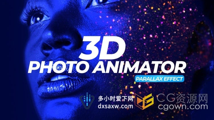 PR预设-照片转成3D动画效果3D Photo Animator静止图像创建视差运动效果