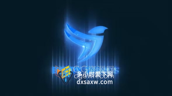 AE模板-经典简约影视光效扫光动画效果标志片头Filmic Logo Reveal
