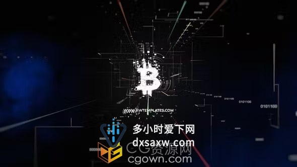 高科技HUD特效LOGO视频片头动画AE模板