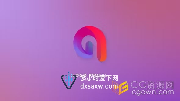 AE模板-艺术3D小球立方体溃散动画闪亮标志显示3D Logo Cube